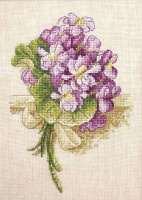 Набор для вышивания Букет фиалок (A Bouquet of Violets) по рисунку К. Кляйн