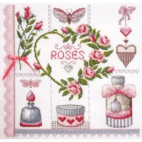 Набор для вышивания Розовое (Pink)по рисунку О. Куреевой