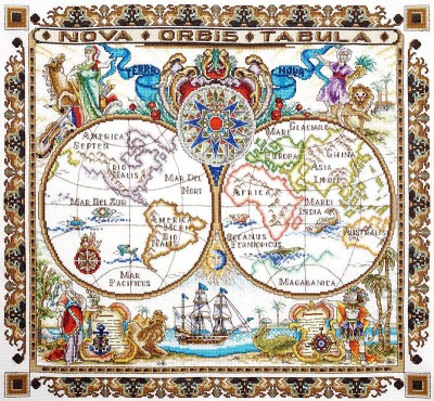 Набор для вышивания Карта мира (World Map)