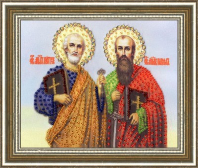 Набор для вышивания бисером Икона Святых Апостолов Петра и Павла