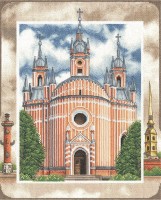 Набор для вышивания бисером Чесменская церковь в Санкт-Петербурге /ЦМ-1831