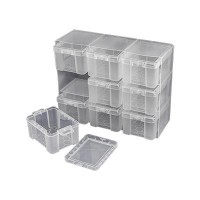 Пластиковый модуль-органайзер с контейнерами, прозрачный