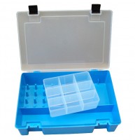 Коробка-органайзер для мелочей с прозрачной крышкой /TRIVOL-8