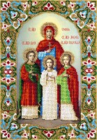 Набор для вышивания бисером Икона Святых мучениц Веры, Надежды, Любови и матери их Софии