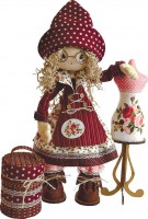 Набор для шитья текстильной каркасной куклы Модистка /K1021