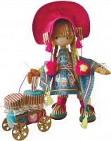 Набор для шитья текстильной каркасной куклы Финская девочка /K1024