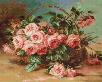 Набор для вышивания Розы в корзине