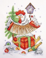 Набор для вышивания Новогоднее кукареку (New Year Cock-A-Doodle-Doo) /01-033-27