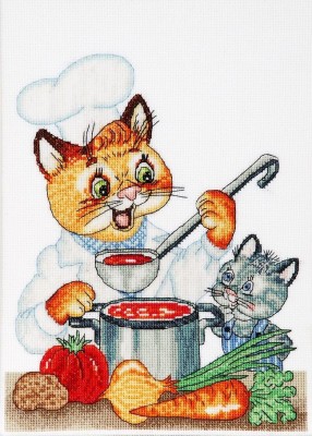 Набор для вышивания Кот кулинар
