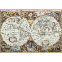 Набор для вышивания Географическая карта мира (золотая серия), ткань /ПЗ-1842 