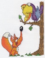 Набор для вышивания Ворона и лисица