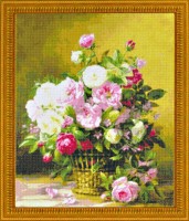 Набор для вышивания Корзина с розами