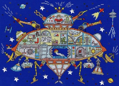 Набор для вышивания Космический корабль (Cut Thru Spaceship)