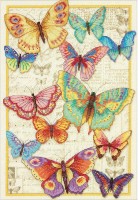 Набор для вышивания Красота бабочек (Butterfly Beauty) Gold Collection /70-35338