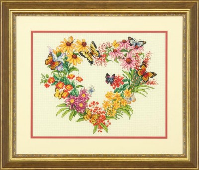Набор для вышивания Венок из диких цветов (Wildflower Wreath)