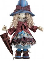 Набор для шитья текстильной каркасной куклы Мэри /K1027