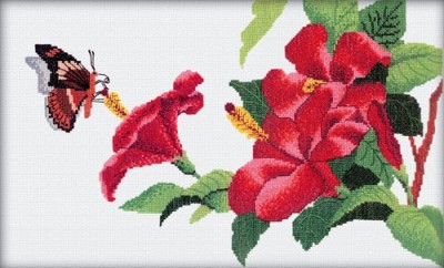 Набор для вышивания Гибискус в цвету (The Hibiscus in Bloom)