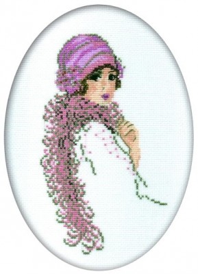 Набор для вышивания Дама в боа (Lady in Boa)