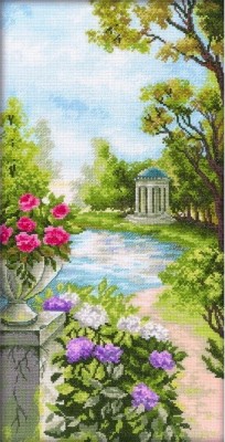 Набор для вышивания крестом Беседка у воды (Summerhouse by the Water)