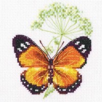 Набор для вышивания Цветок тмина и бабочка (Caraway and butterfly)