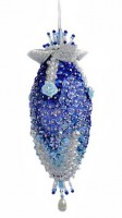 Набор для изготовления елочной игрушки Синий кристалл /FS-075