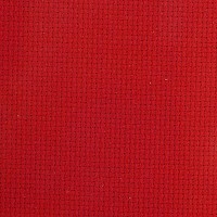 Канва для вышивания Aida 14 ярко-красного цвета, 65х50 см. /357-030