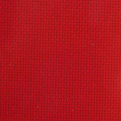 Канва для вышивания Aida 14 ярко-красного цвета, 65х50 см.