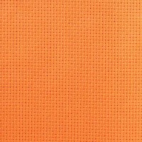 Канва для вышивания Aida 14 ярко-оранжевого цвета, 65х50 см. /357-275