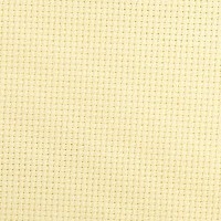 Канва для вышивания Aida 14 бледно-желтого цвета, 65х50 см. /357-305