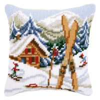 Набор для вышивания Подушка Зимние забавы /PN-0021868