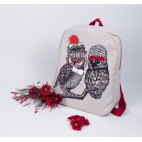 Набор для шитья и вышивания, текстильная сумка Совушки-подружки /8521