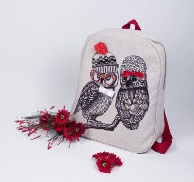 Набор для шитья и вышивания, текстильная сумка Совушки-подружки