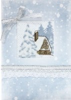 Набор для изготовления открытки Зимний домик