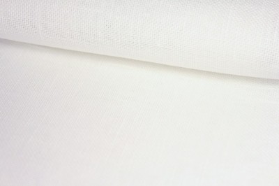 Ткань для вышивания Newcastle 40 ct. белого цвета (White) 100% лен, 48х68 см.