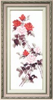 Набор для вышивания Этюд с красными розами Crystal Art /ВТ-053