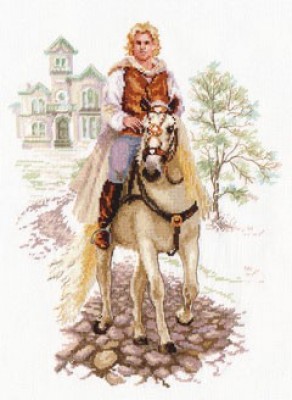 Набор для вышивания Юноша на белом коне