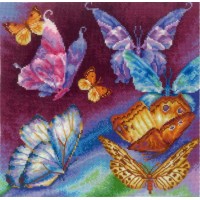 Набор для вышивания Радужные бабочки