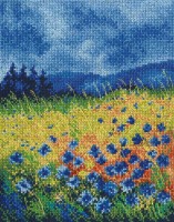 Набор для вышивания Синие, как небо  васильки (Skyblue cornflowers) /M625