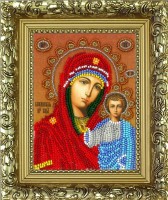 Набор для вышивания бисером Икона Казанская икона Божьей Матери