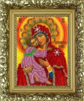 Набор для вышивания бисером Икона Владимирская икона Божьей Матери /R-11