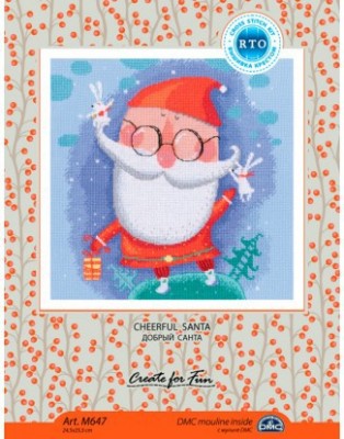 Набор для вышивания Добрый Санта (Cheerful Santa)