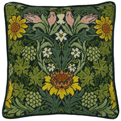 Набор для вышивания подушки Подсолнухи (William Morris. Sunflowers)