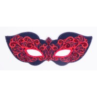 Набор для шитья и вышивания бисером Карнавальная маска Леди в красном