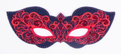 Набор для шитья и вышивания бисером Карнавальная маска Леди в красном