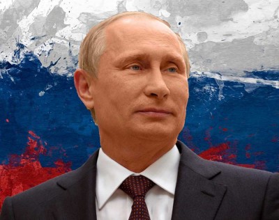 Набор для изготовления картины стразами (алмазная мозаика-вышивка) В.В. Путин