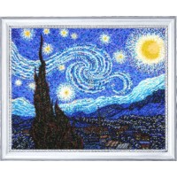 Набор для вышивания бисером Звездная ночь (Starlight night) Винсент Ван Гог /329