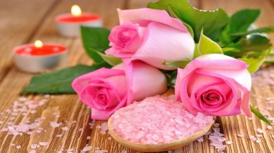 Набор для изготовления картины стразами (алмазная мозаика-вышивка) Розы и свечи (полная/квадр.)