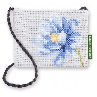 Набор для вышивания сумки с кошельком Голубой цветок /010Bag