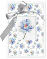 Набор для изготовления открытки Голубой цветок