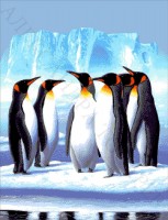 Набор для вышивания бисером Пингвины
